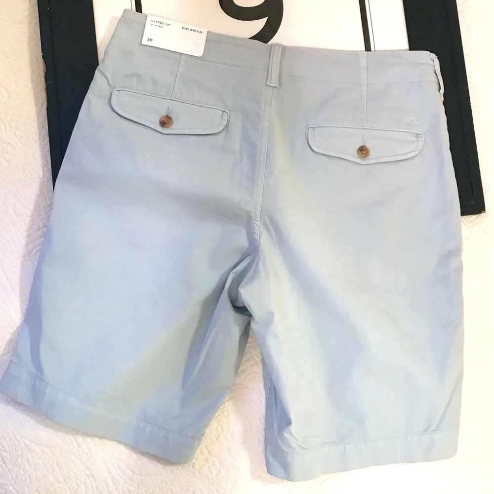 NWT American Eagle Classic 10” Shorts Light Blue